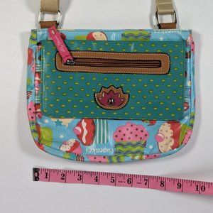 Lily Bloom Cupcake Colorful Print Crossbody